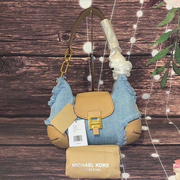 🌺 MICHAEL KORS COLLECTION 🌺 CHAMBRAY DENIM - Picture 2 of 8